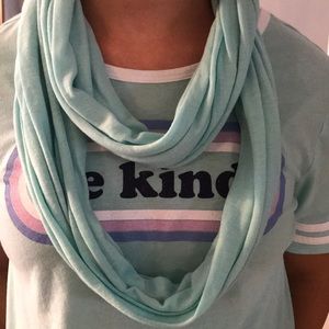 Infinity scarf light blue